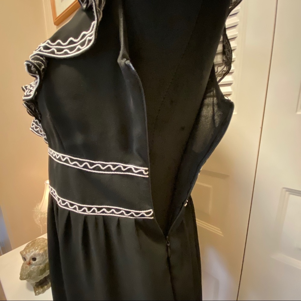 Emmelee Ruffled Edge Semi Sheer Party Dress - Picture 4 of 8